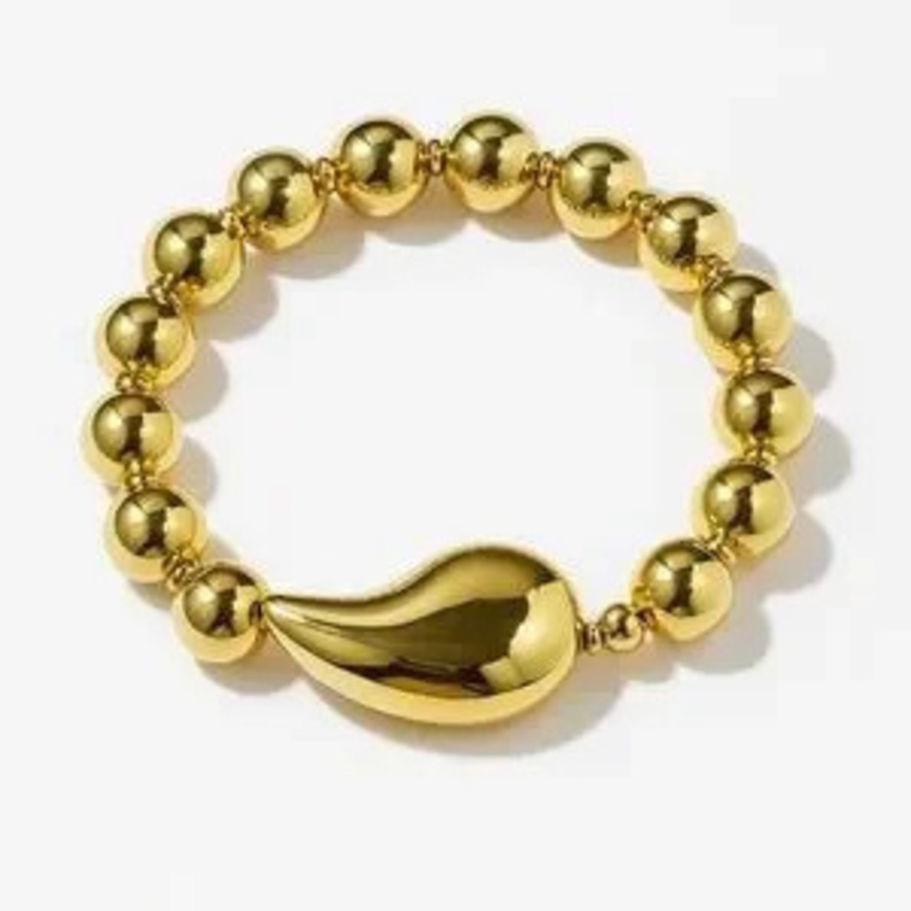Elegant Gold Beaded Bracelet